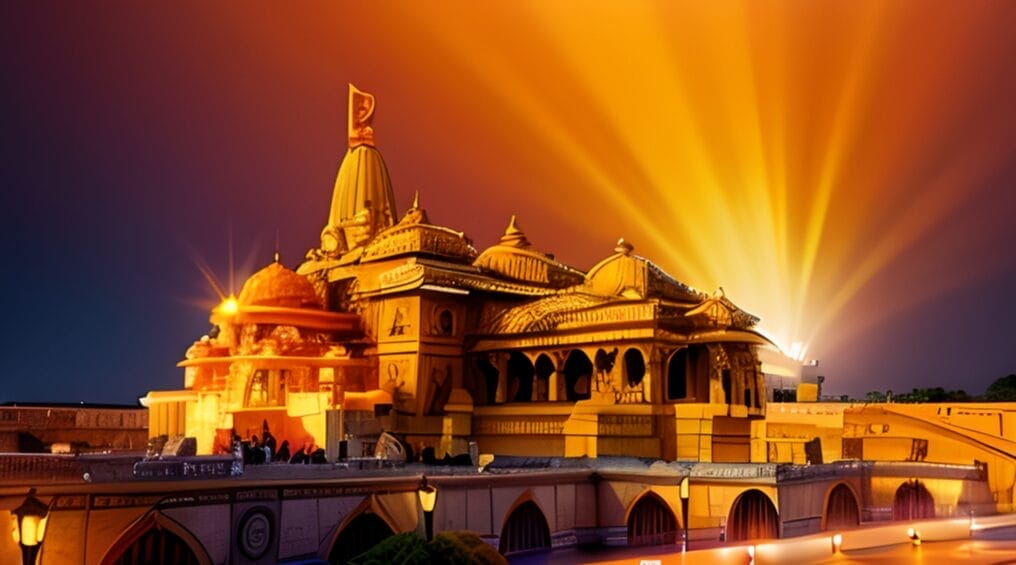 AI image of Ram Mandir, Ayodhya