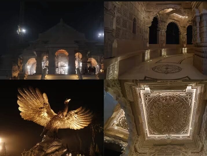 🌟 Ayodhya Ram Temple Shines at Night! Exclusive Illuminated Images Revealed 🌙